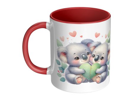 Valentine s Day Koala 11oz Red Accent Mug, Valentine s, Gift Ideas Online Hot Sale