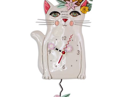 Pretty Kitty Pendulum Clock Discount