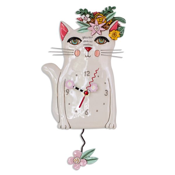 Pretty Kitty Pendulum Clock Discount