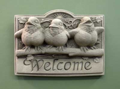 Sunshine Birds Welcome Plaque Discount