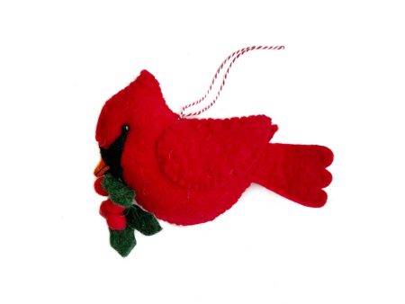 Cardinal with Holly on Sale