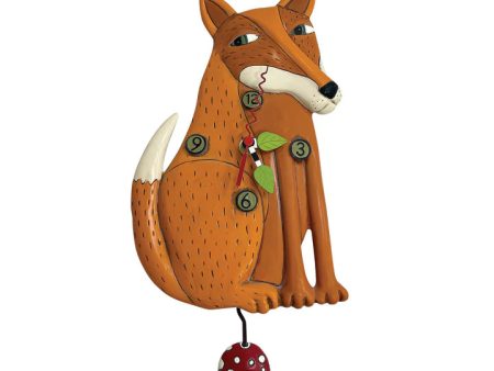 Foraging Fox Pendulum Clock Discount