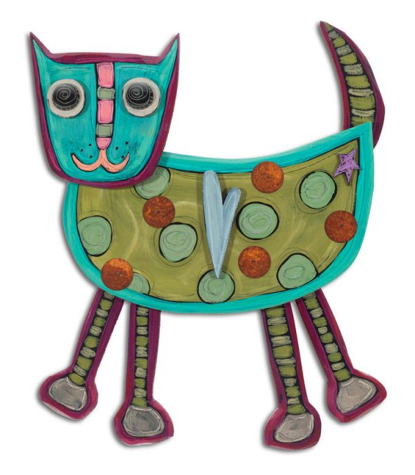 Wooden Cat Wall Hanging on Sale