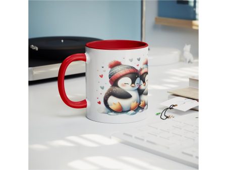 Valentine s Day Penguin 11oz Red Accent Mug, Valentine s, Gift Ideas For Cheap