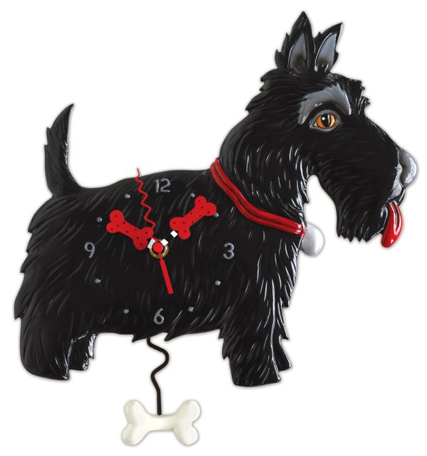 Scottie Dog Pendulum Clock Discount