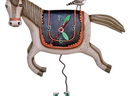 Woah Horsey Pendulum Clock on Sale