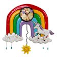 Rainbows&Unicorns Pendulum Clock For Discount