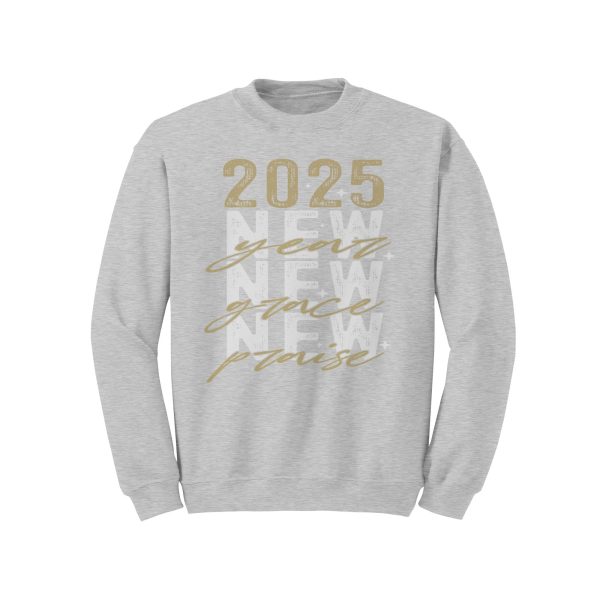 2025 New Year New Grace New Praise Gildan Christmas Crewneck Sweatshirt For Discount