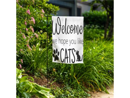 Welcome We Hope You Like Cats Garden Flag Online