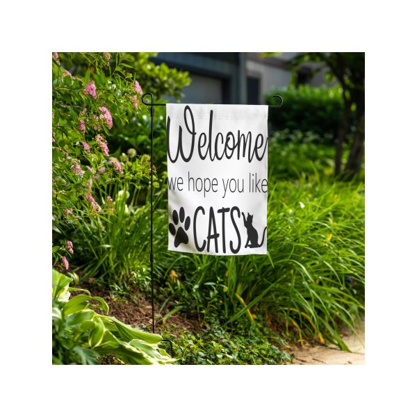 Welcome We Hope You Like Cats Garden Flag Online