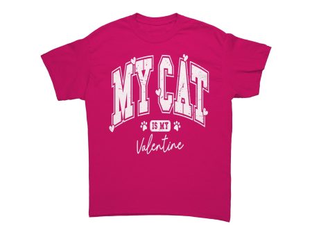 My Cat is my Valentine Unisex Valentine s tshirt Supply