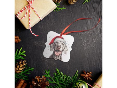 Weimaraner Christmas Ornament on Sale