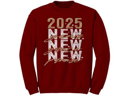 2025 New Year New Grace New Praise Gildan Christmas Crewneck Sweatshirt For Discount