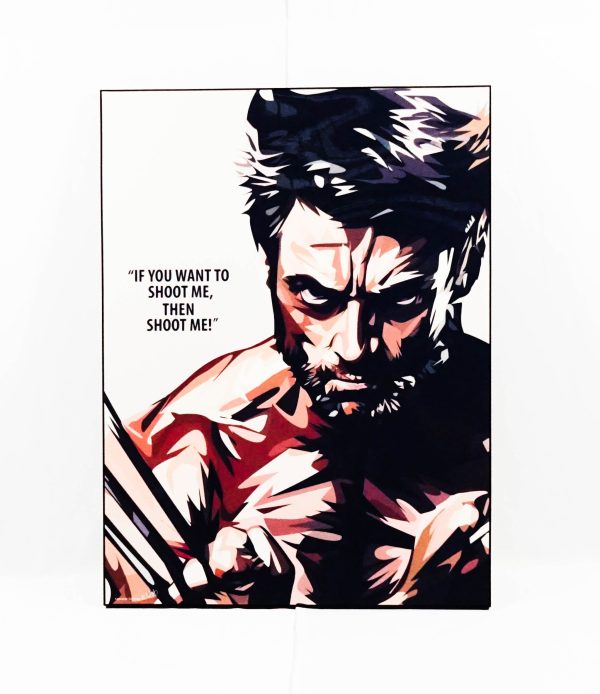 Wolverine- Shoot Me Large Pop Art (30 X40 ) Online Hot Sale