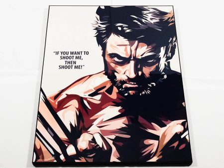 Wolverine- Shoot Me Large Pop Art (30 X40 ) Online Hot Sale