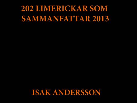 202 limerickar som sammanfattar 2013 Online Sale